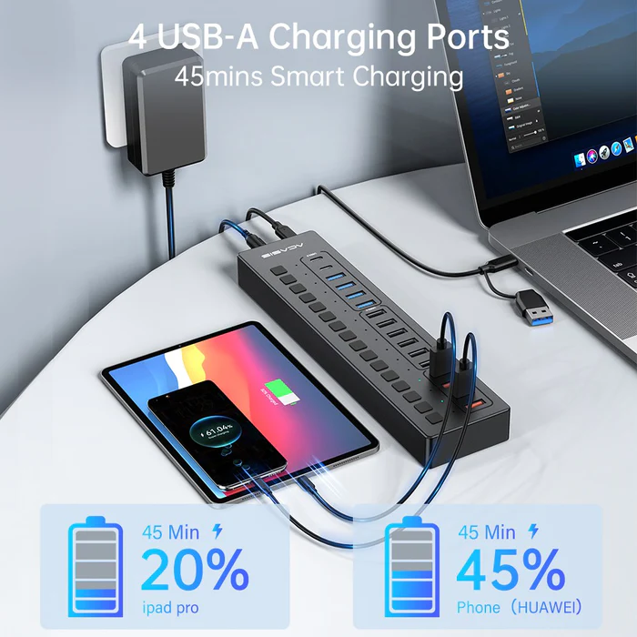 16 Port USB-C Hub Splitter