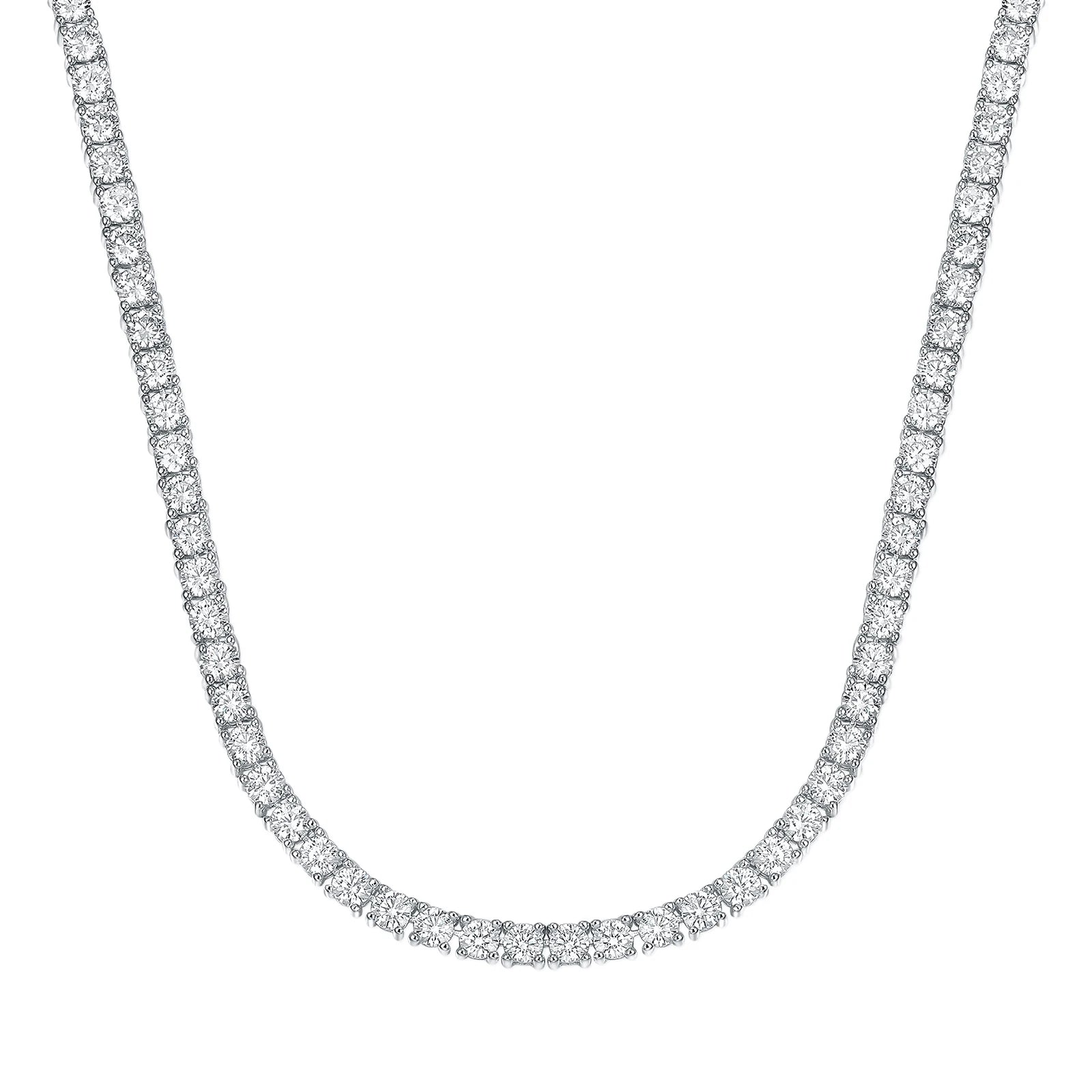 Tennis Link Cubic Zirconia Necklace Set