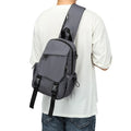 Men's Vintage Waterproof Durable Polyester Chest Crossbody Bag
