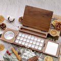Three Folding Watercolor Painting Board Portable Wooden Travel Painting Box Set Solid Wood