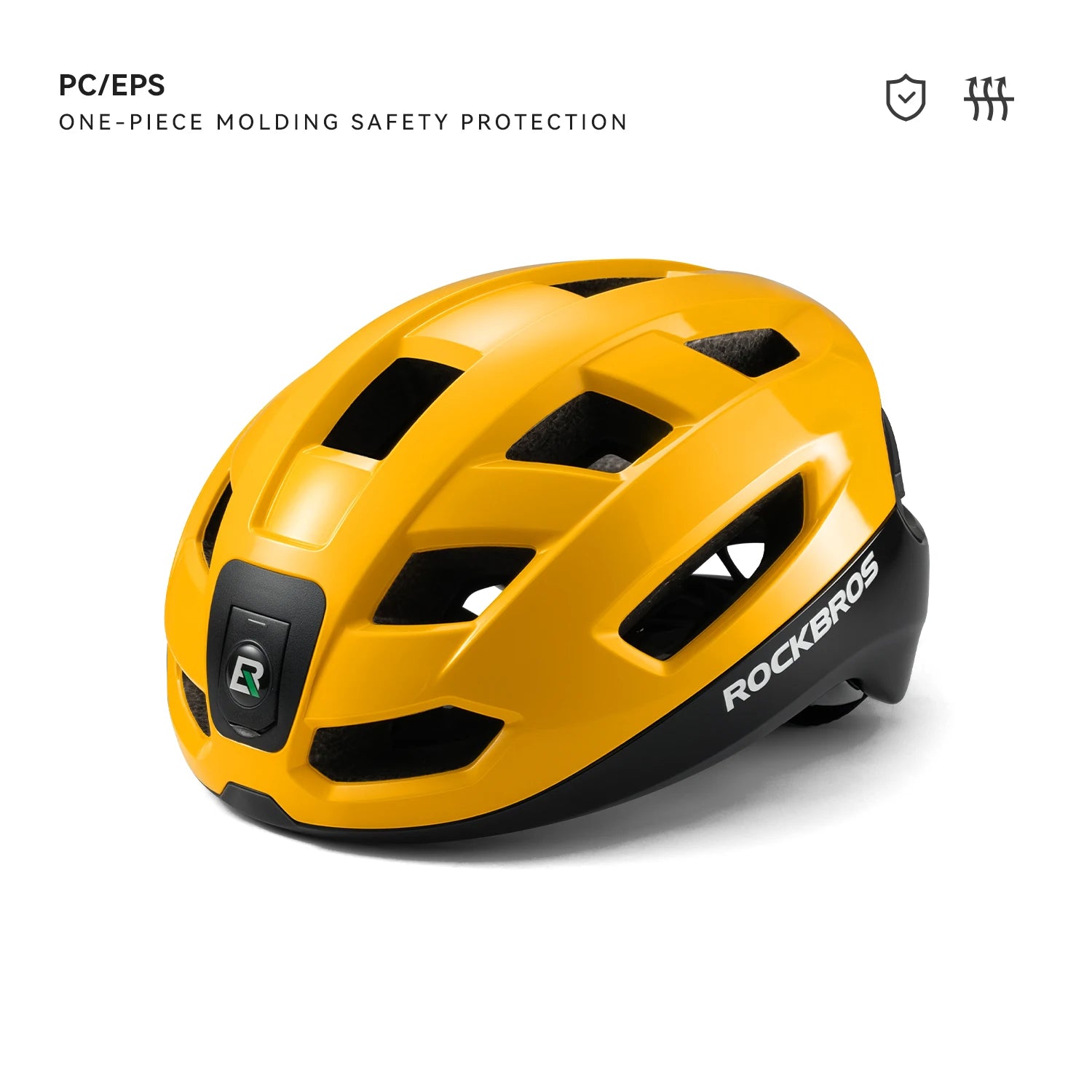 ROCKBROS Helmet with Lights & Remote Control