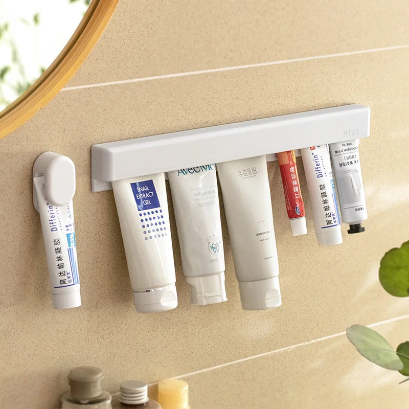 Stylish Wall-Mounted Bathroom Storage Rack