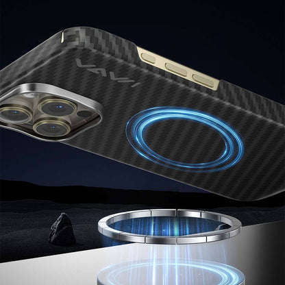 Luxury VAWI Aramid Fiber Magnetic Phone Case for iPhone