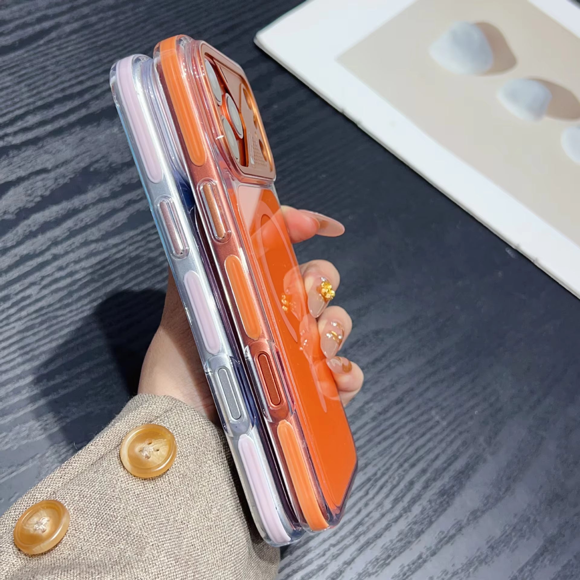 IceCrystal MagShield Case – Luxury Transparent Magnetic Anti-Drop Cover for iPhone