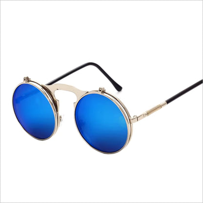Steampunk Metal Circle Sunglasses for Men & Women