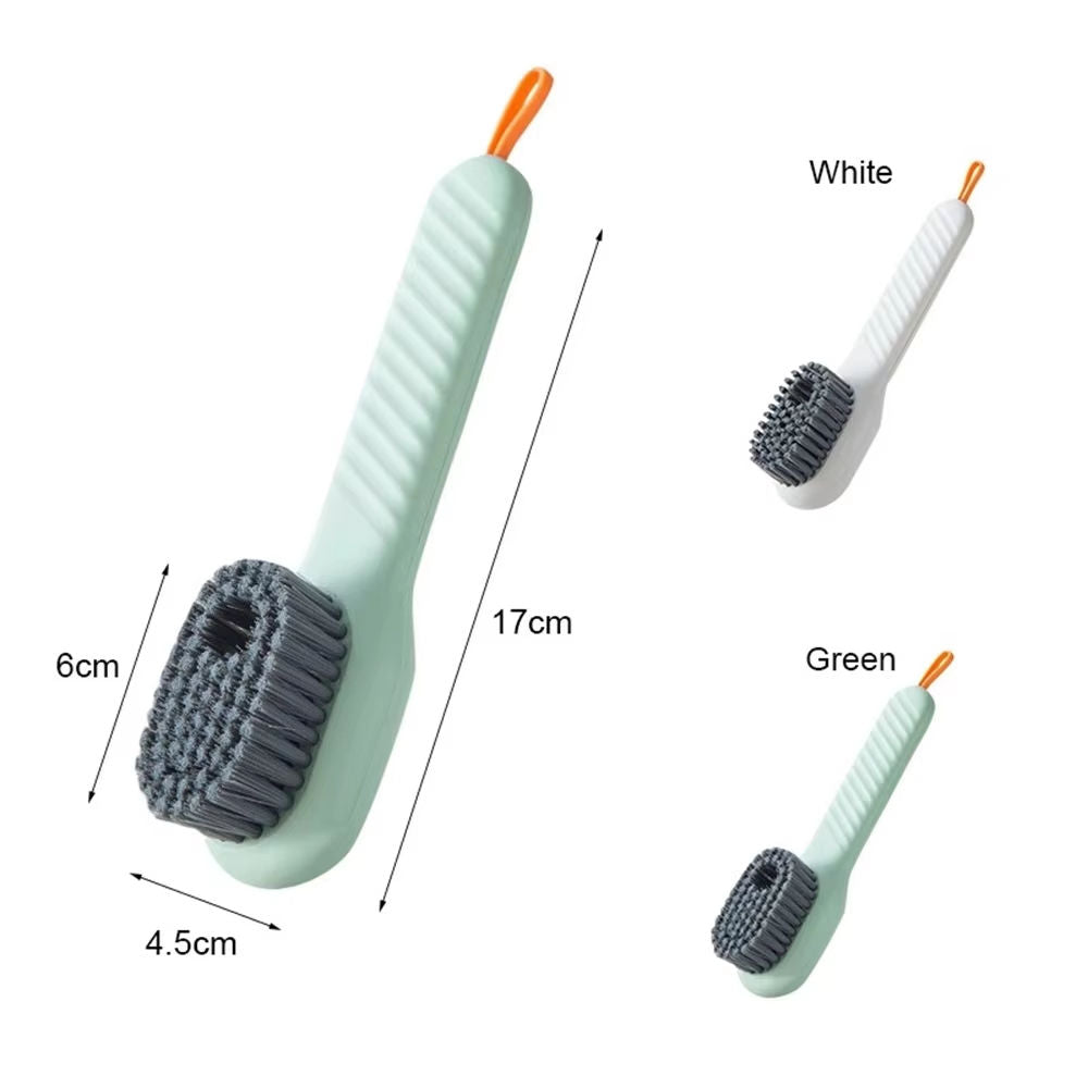 Soft Rubber Cleaning Brush for Shoes, Sneakers & Clothing – Liquid Cleaner Included