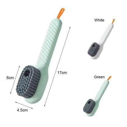 Soft Rubber Cleaning Brush for Shoes, Sneakers & Clothing – Liquid Cleaner Included