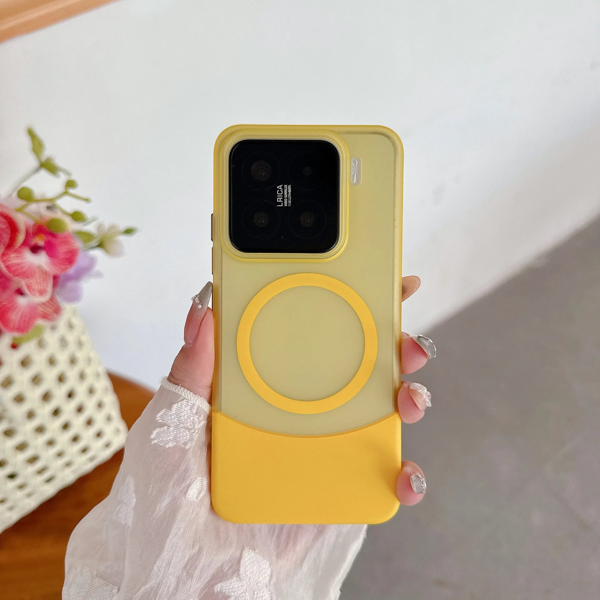 Two-in-One PC Hard Case Matte Ins Style Creative Hard Case with TPU Compatible Xiaomi Magnetic Phone