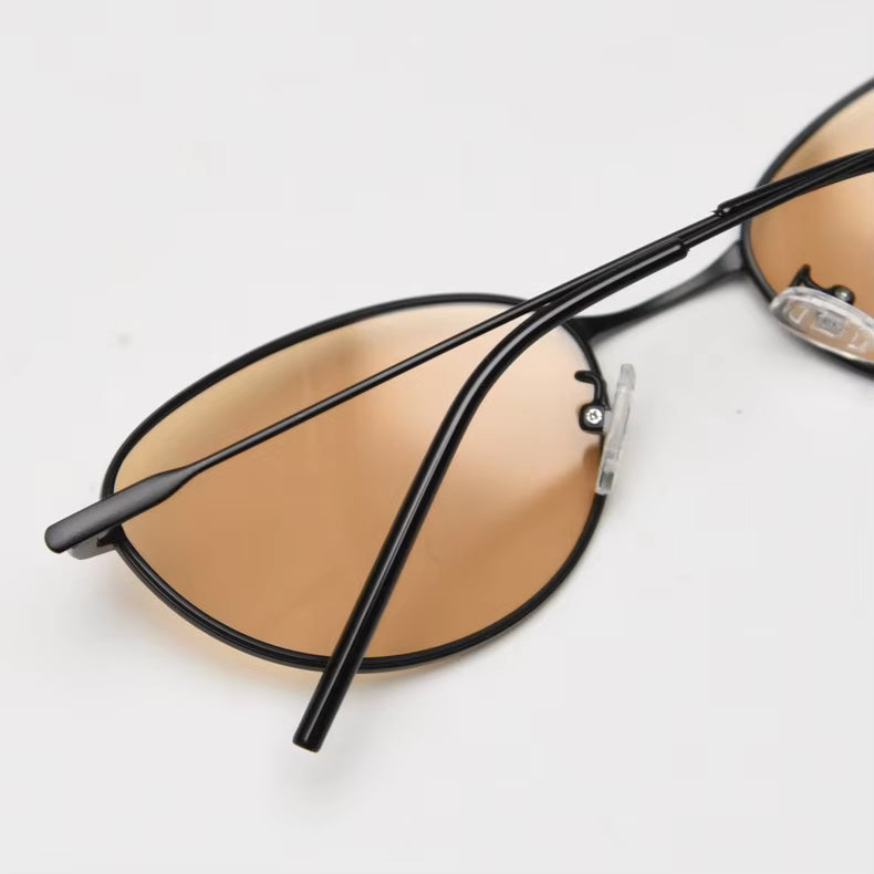 NeoVibe Y2K™ Steampunk Cat-Eye Polarized Metal Sunglasses