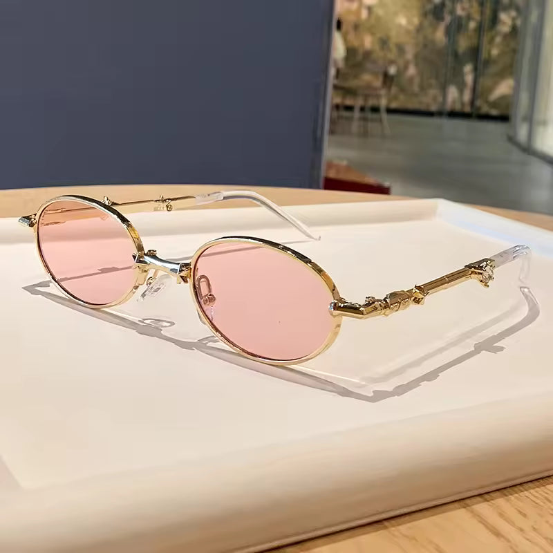 CrystalFold Luxe Sunglasses – Foldable Diamond Inlay UV400 Women’s Eyewear