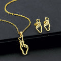 Luxury Stainless Steel Jewelry Set for Women