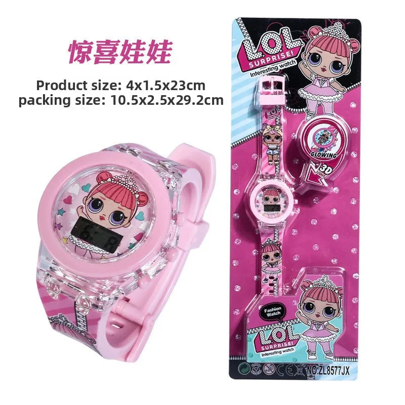 Children's Cartoon Digital Watch with Lights