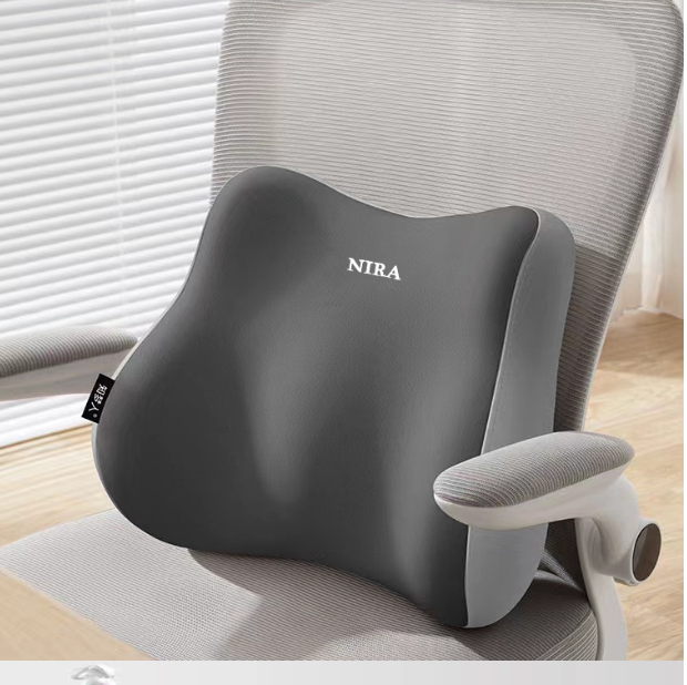 Ergonomic Office Chair Cushion – Memory Foam Lumbar & Neck Support with Massage Feature