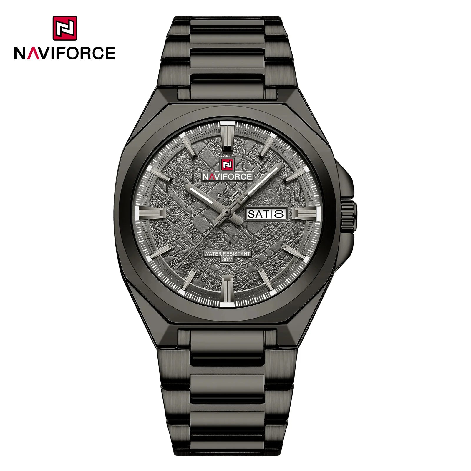 Naviforce Men's Luxury Quartz Watch with Calendar