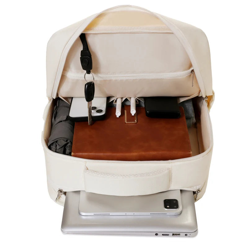 Business Men Mochila Travel Student Polyester Usb Waterproof Bagpack