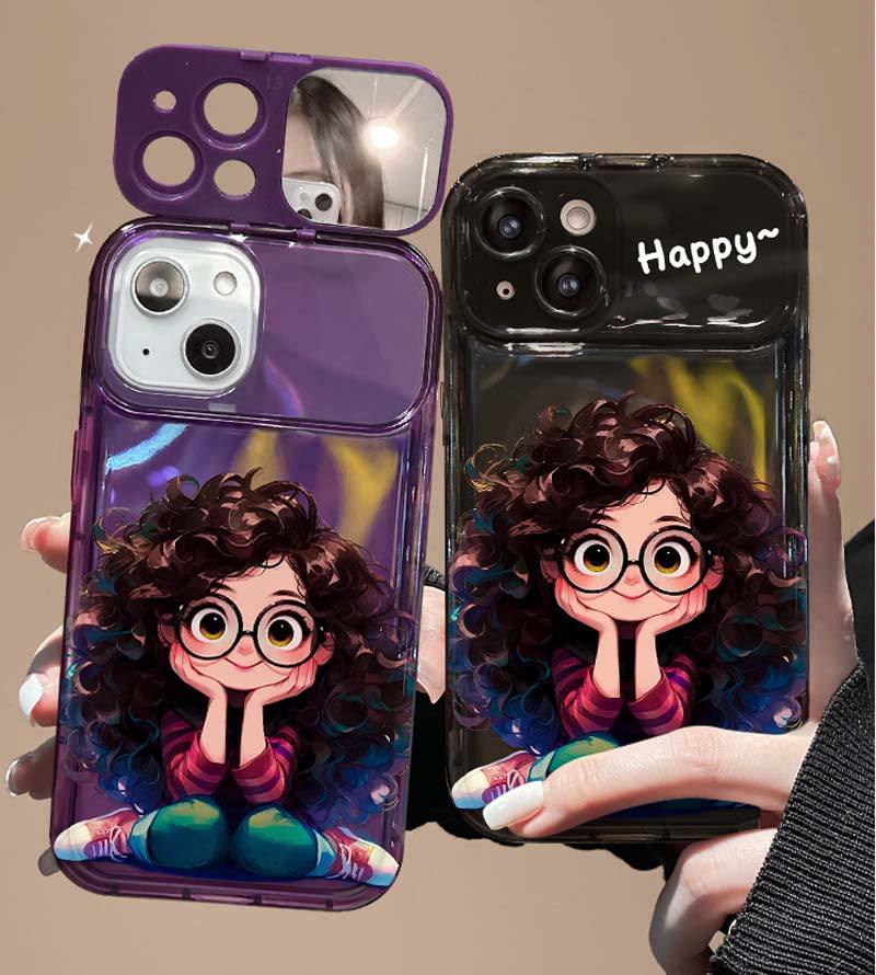 Curly Hair Girl TPU Case