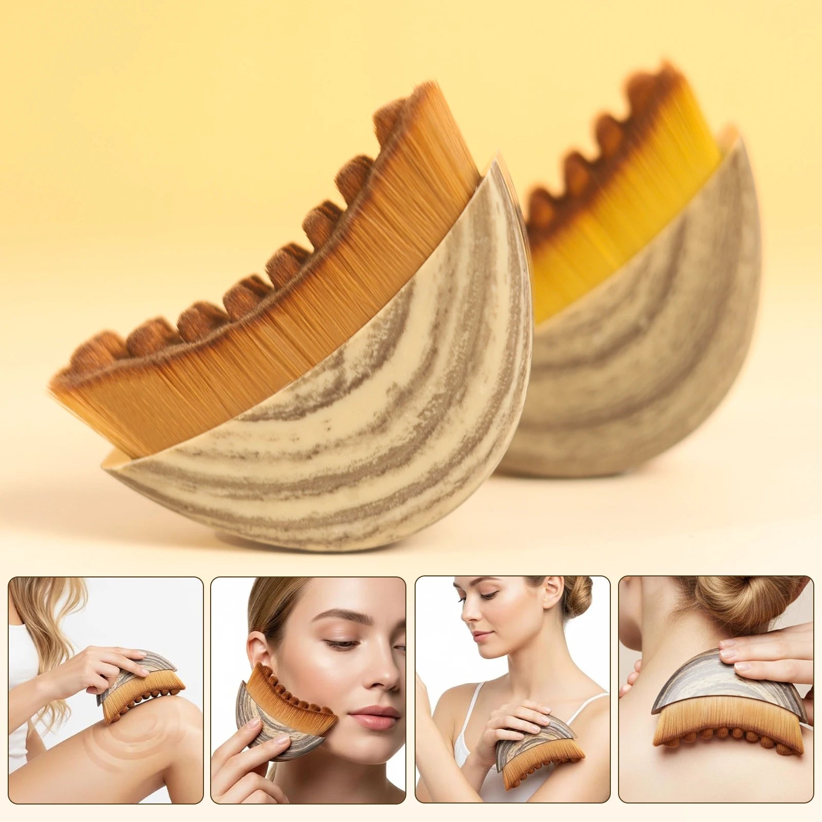 Vegan Synthetic Lymphatic Face Brush