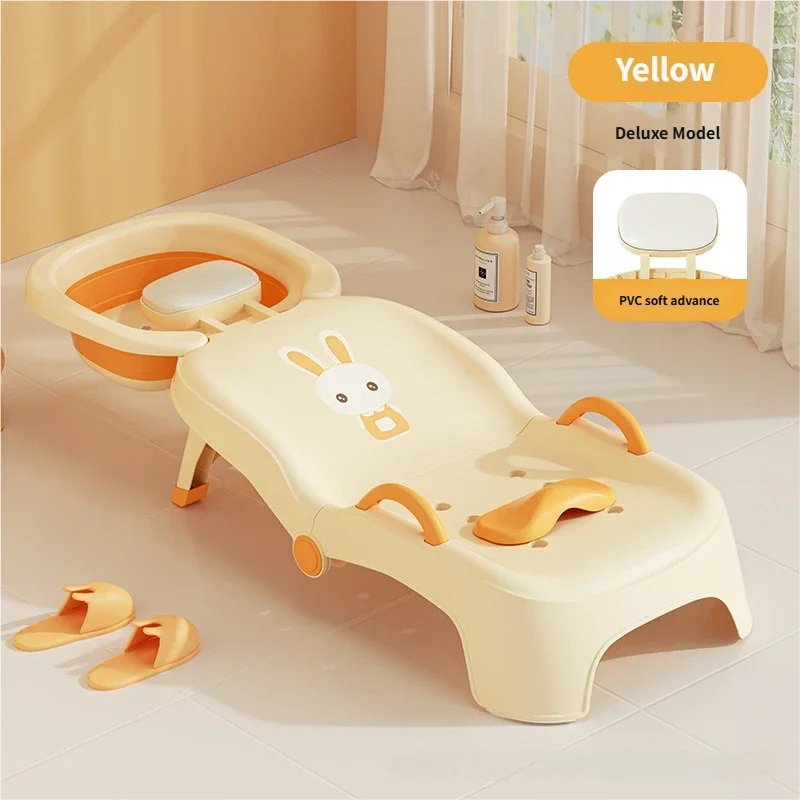 Children's Baby Shampoo Folding Shampoo Chair Home Baby Shampoo Bed
