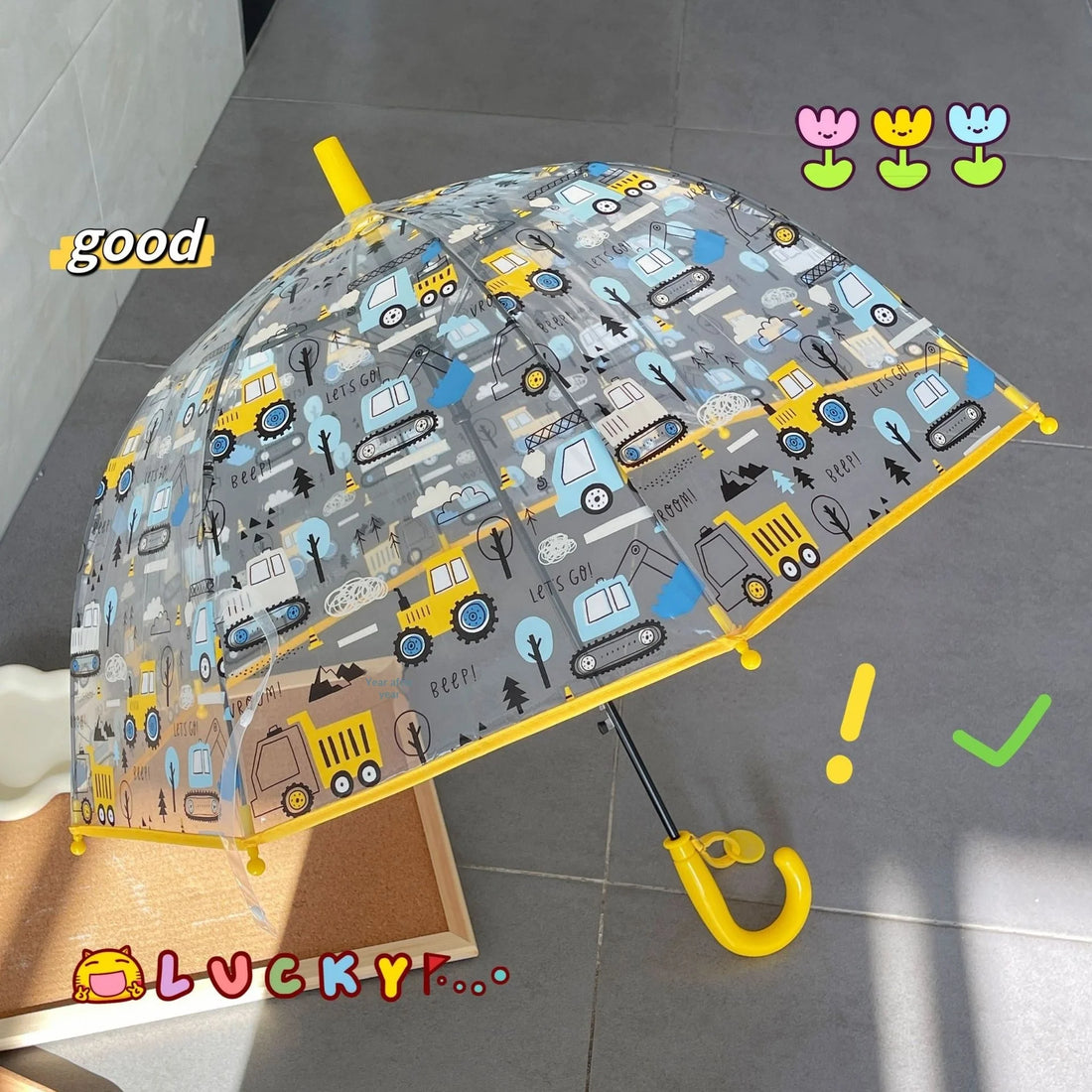 Engineering Vehicle Girls' Kindergarten Primary School Students umbrella