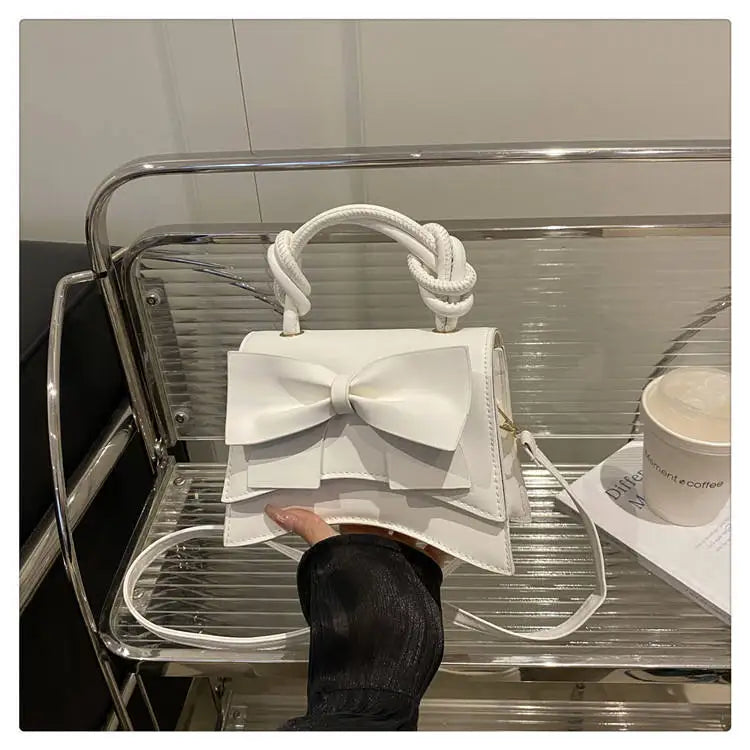 Autumn New Simple Solid Color Portable Shoulder Small Square Bag