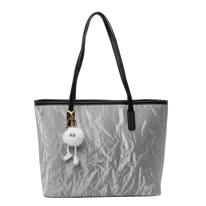Large Capacity Zipper Closure Tote Bag for Women