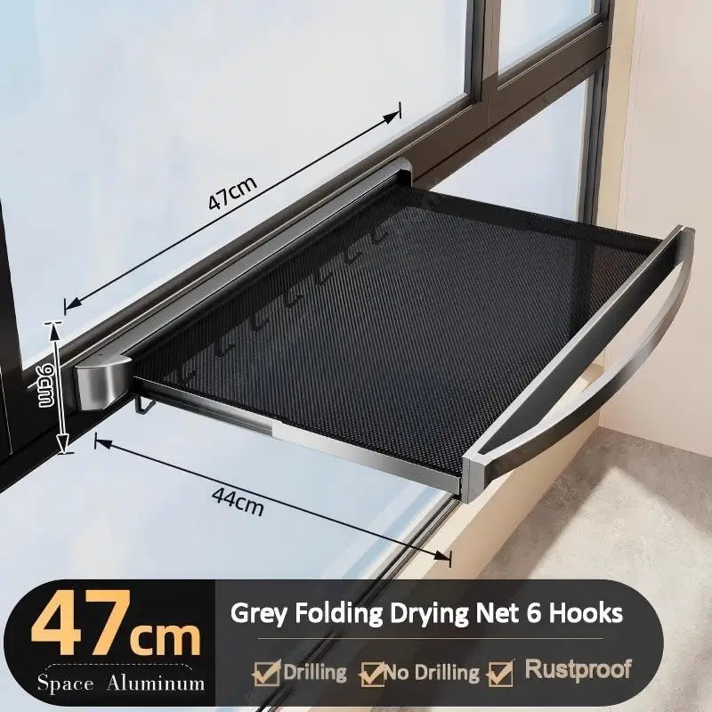 Wholesale Space Saving Hidden Retractable Drying Net No Drilling