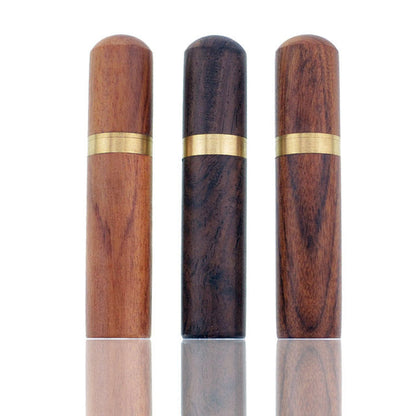 Durable Wood & Leather Knitting Needle Case