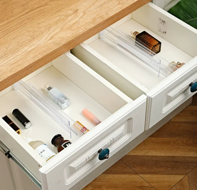 Expandable Transparent Kitchen Drawer Organizers