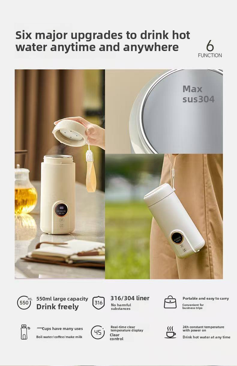 Multi-Functional Small Electric Hot Water Boiling Cup