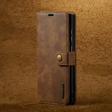 European & American Flip Wallet Case for Samsung – Split Card Holder Leather Cover