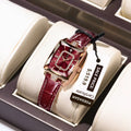 Poedagar 785 Luxury Diamond Leather Women's Watch