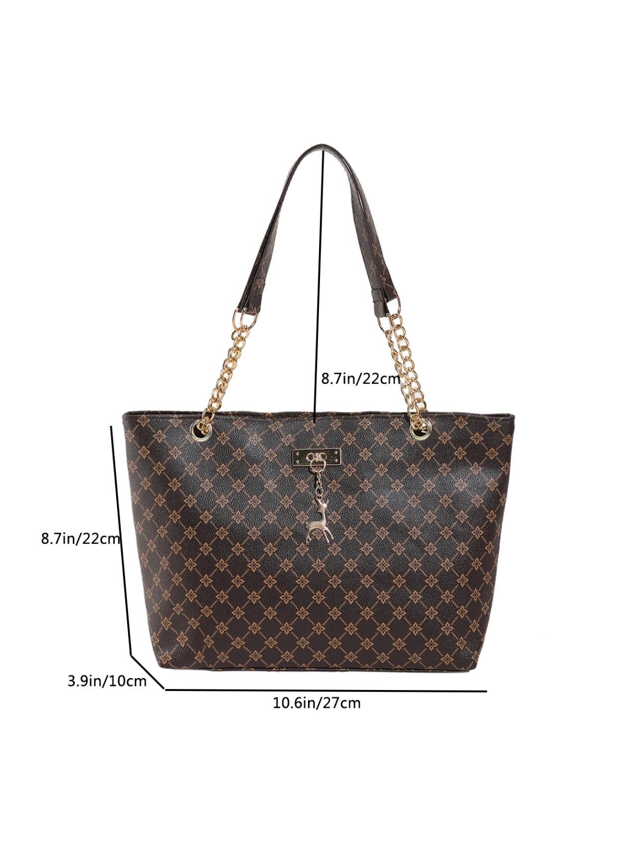 Large Capacity New Women's Bag Fashionable Commuting Chain