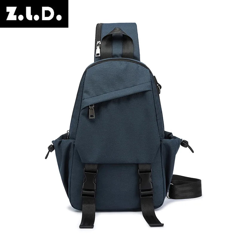 Men's Vintage Waterproof Durable Polyester Chest Crossbody Bag