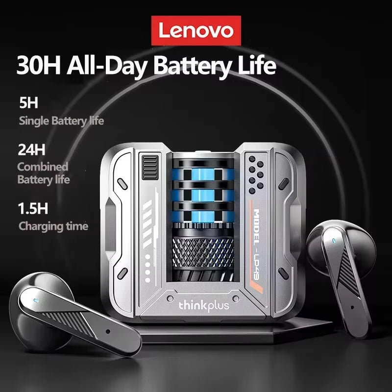 Original Lenovo LP49 AI Multilingual Translation Earphones Wireless