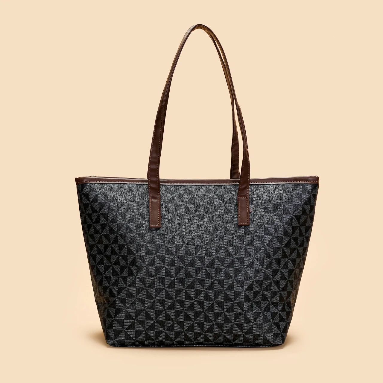 Large Capacity Fashion Printed Women's PU Single Strap Shoulder Tote