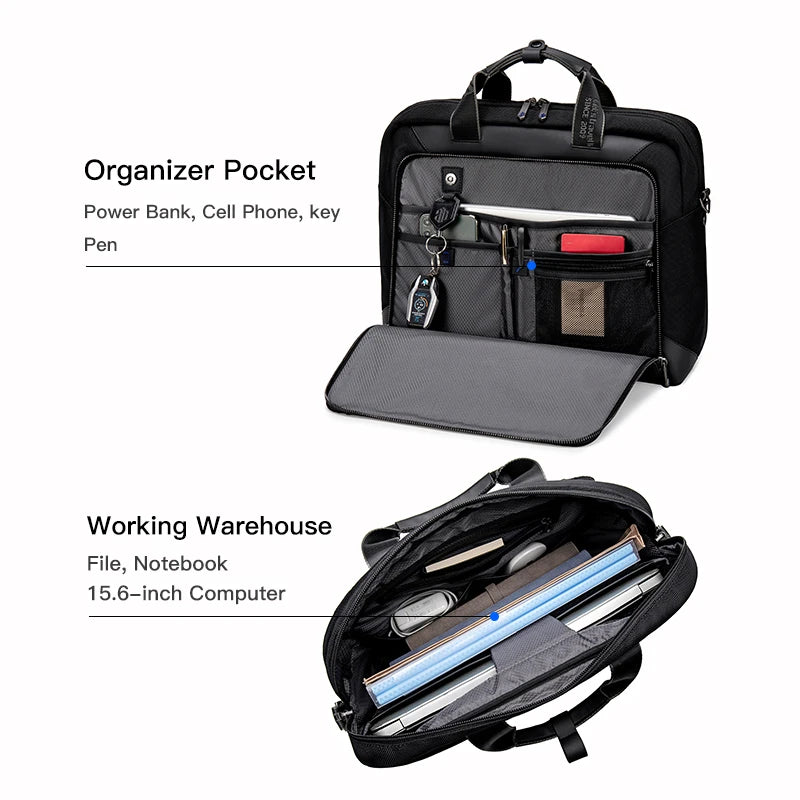Arctic Hunter Luxury Waterproof Laptop Briefcase