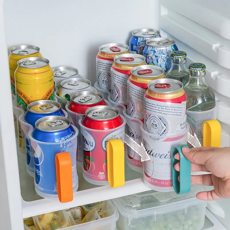 Refrigerator Beverage Soda Can Storage Organizer Water Bottle Storage
