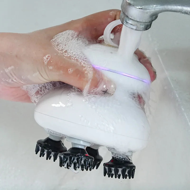 New Arrival Head EMS Massager Silicone Claw Stress Relief Hair