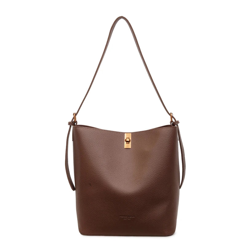Simple Bucket Bag for Women Fashionable and Versatile Commuting