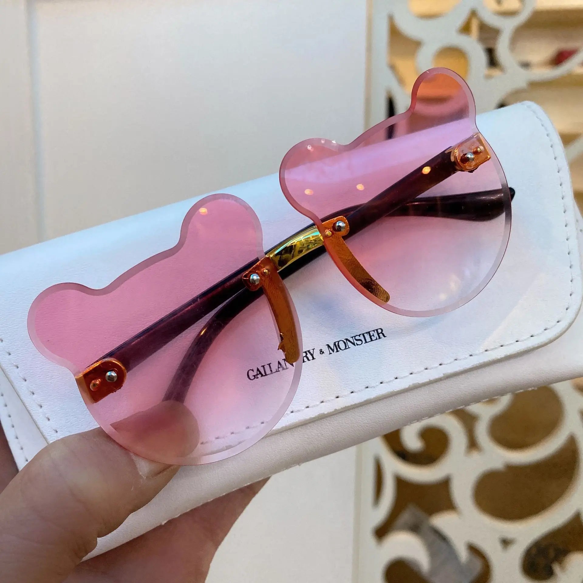 Trendy Kids Bear Shape Sunglasses