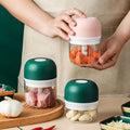 Portable USB Wireless Mini Meat Grinder 250ml Electric Garlic Chopper