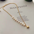 Luxury Baroque Pearl Necklace - 7-8MM Pearls