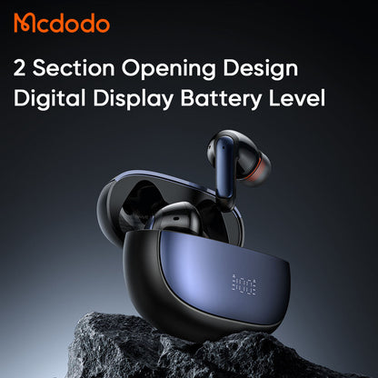 Mcdodo 330 ANC + ENC Wireless Earbuds – Waterproof IPX4 Sport In-Ear Headset with Digital Display & Long Battery Life