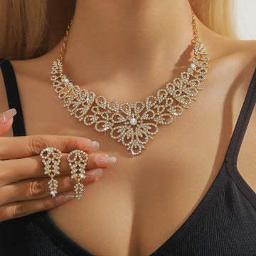 Vintage Diamond Bridal Jewelry Set