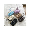 Small Bags Soft PU Leather Underarm Bag Solid