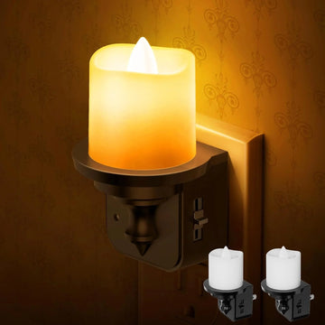 LOHAS Dimmable Amber LED Candle Nightlight