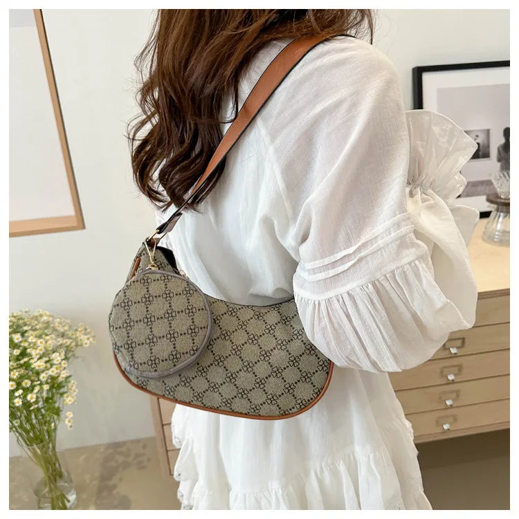 Fashion Luxury Branded Ladies PU Leather Cross Body Tote Bag
