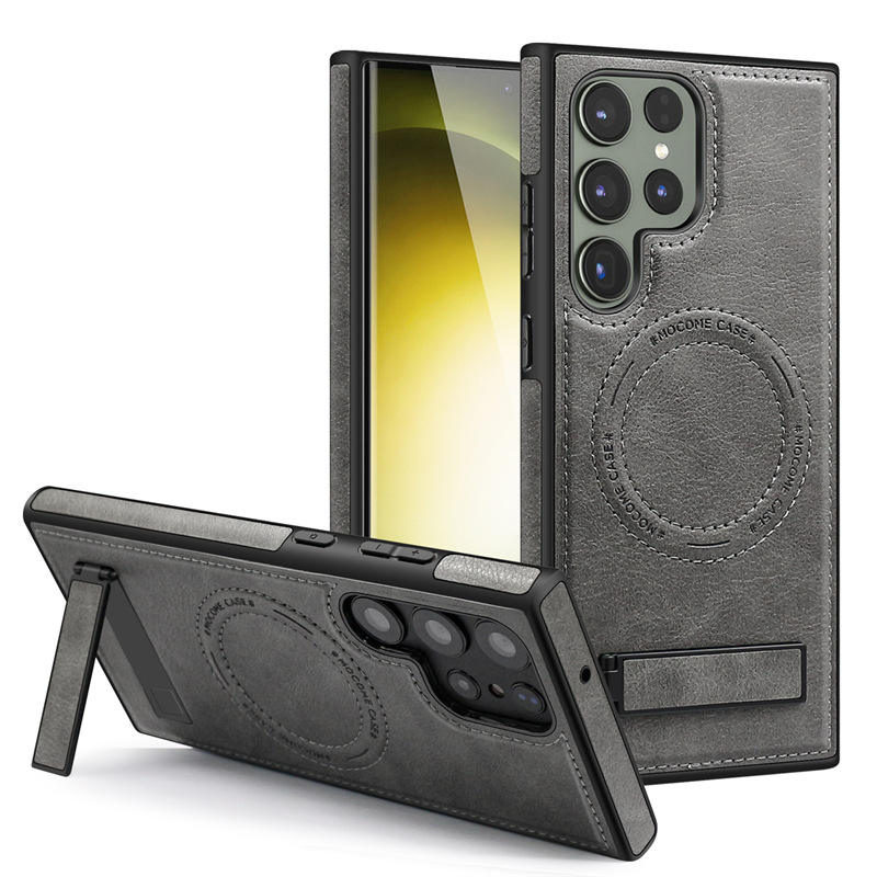 Japanese & Korean Style Magnetic Bracket Case for Samsung – Stylish Shockproof Stand Cover