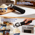 LED Heated Metal Ice Cream Scoop 4-Speed Temperature Control IP67