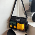 New Trendy Brand Colorful Contrast Crossbody Bag for Men and Women